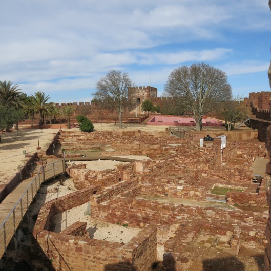 Excavated Remnants of 11th Century Palace - Silves Castle - Algarve